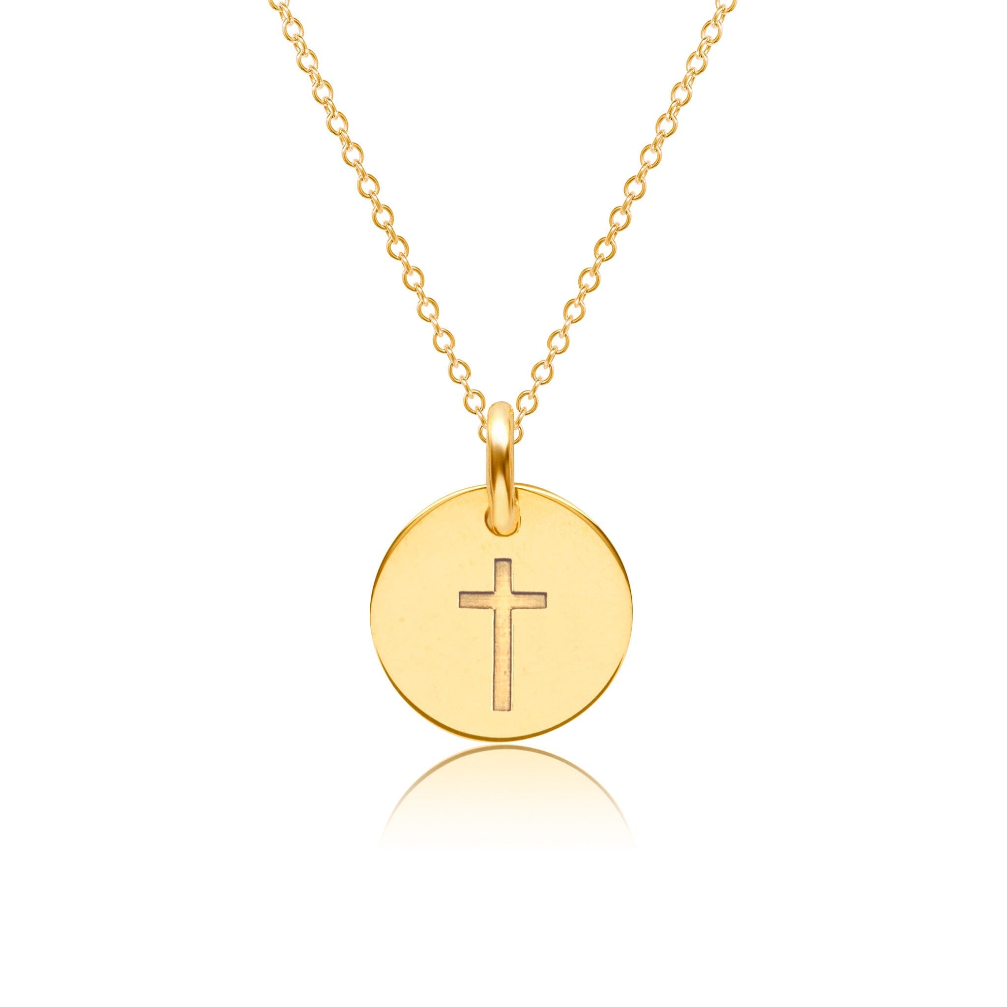 Mini Cross Charm Necklace
