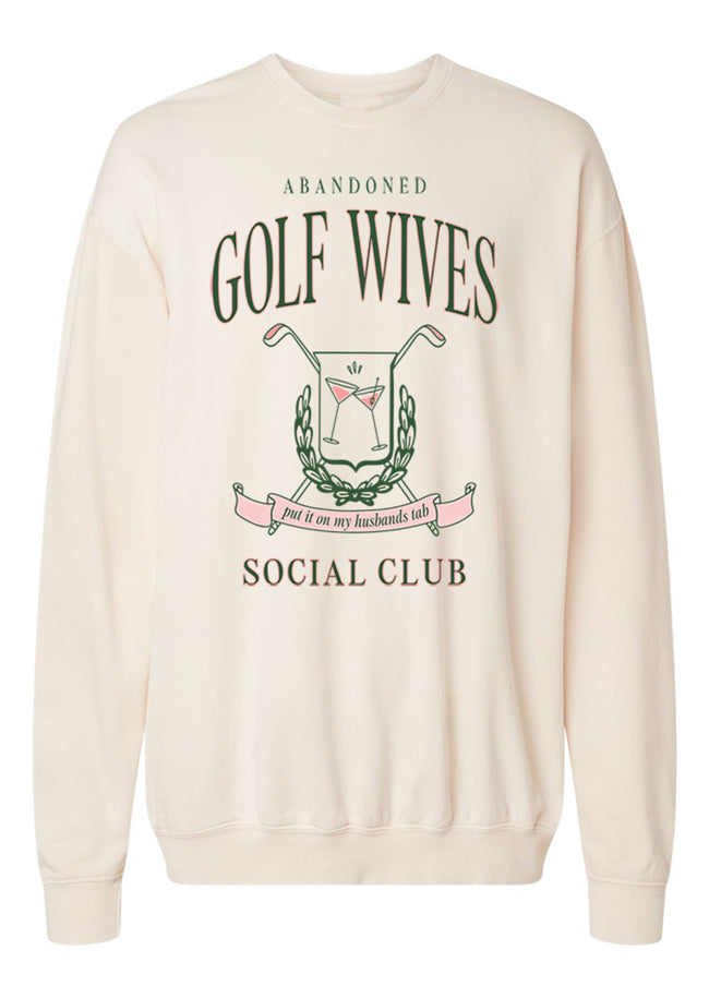 Golf Wives Cream Oversized Graphic Sweatshirt