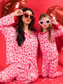 Kid's Sweet Dreams Strawberry Hearts Pajama Set