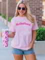 Motherhood Light Pink Oversized Graphic Tee