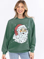 Have Yourself A Merry Little Christmas Pine Needle Green Graphic Sweatshirt