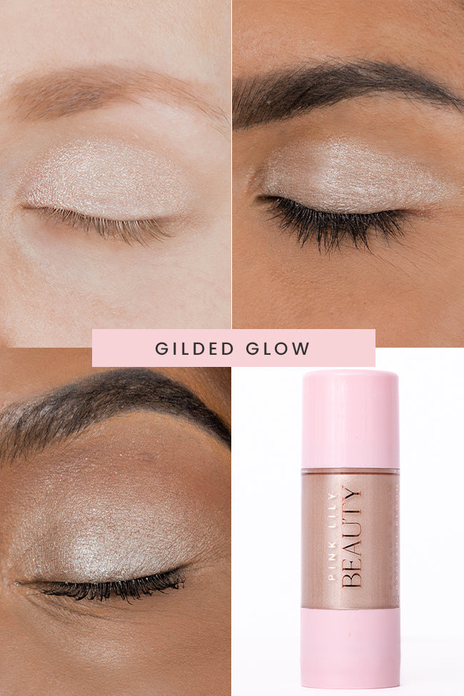 Pink Lily Beauty Radiant Bloom Eyeshadow Drops - Gilded Glow