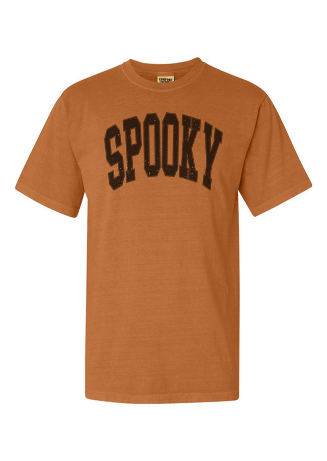 Spooky Block Rust Comfort Colors Graphic Tee