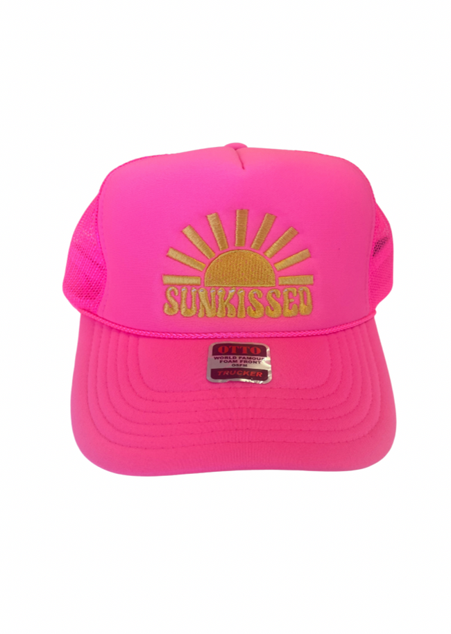 Sunkissed Hot Pink Trucker Hat