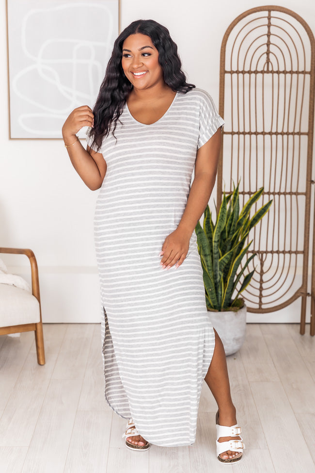 White t shop shirt maxi dress