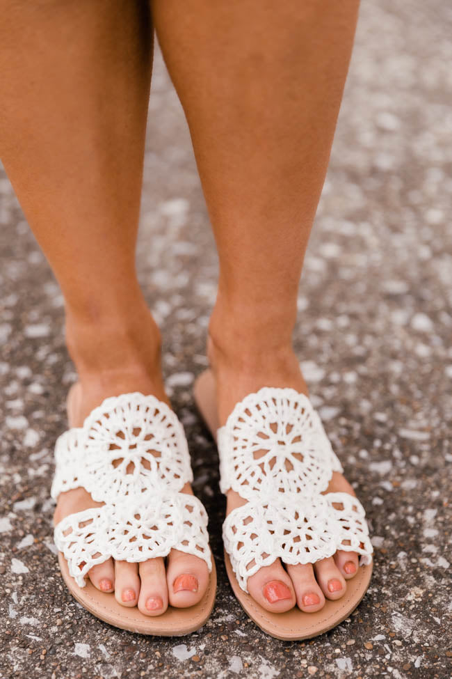 The Lilah Sandals White FINAL SALE