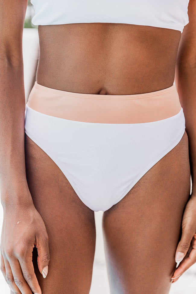 Chasing The Sun Swimsuit White Bottoms FINAL SALE