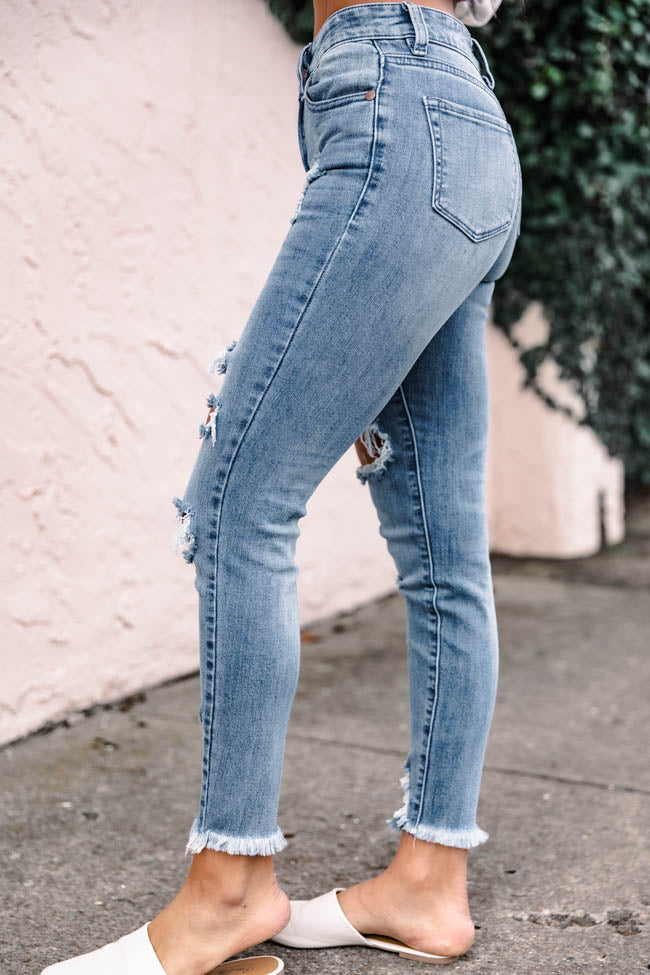Tinsley Distressed Medium Wash Jeans FINAL SALE