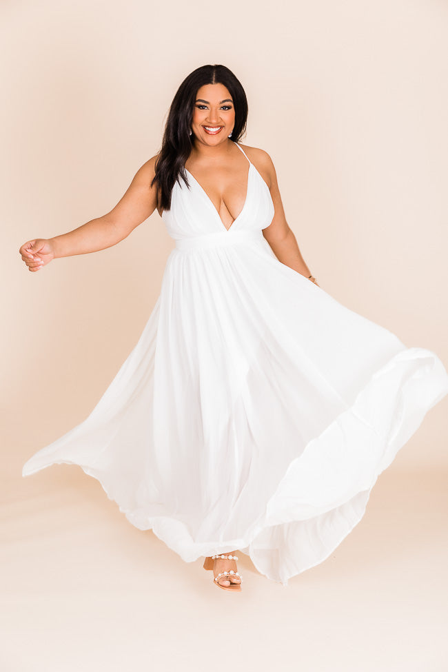 It All Begins With Love White Maxi Dress FINAL SALE