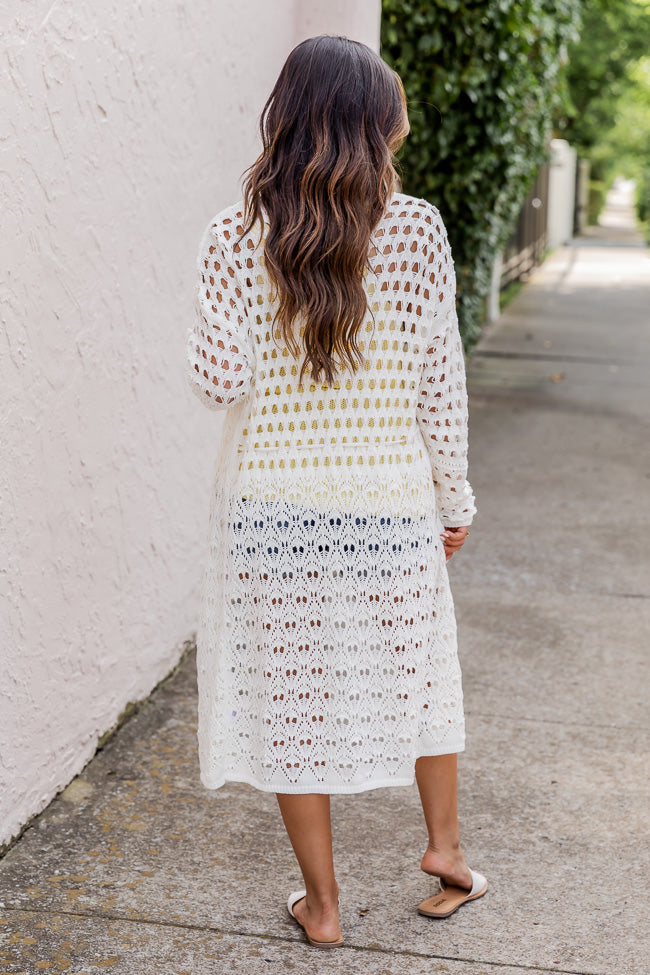 Stare At The Horizon Knit Ivory Cardigan FINAL SALE