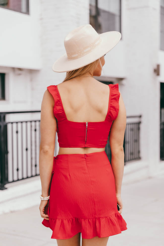 Meant To Be Two Piece Red Set FINAL SALE