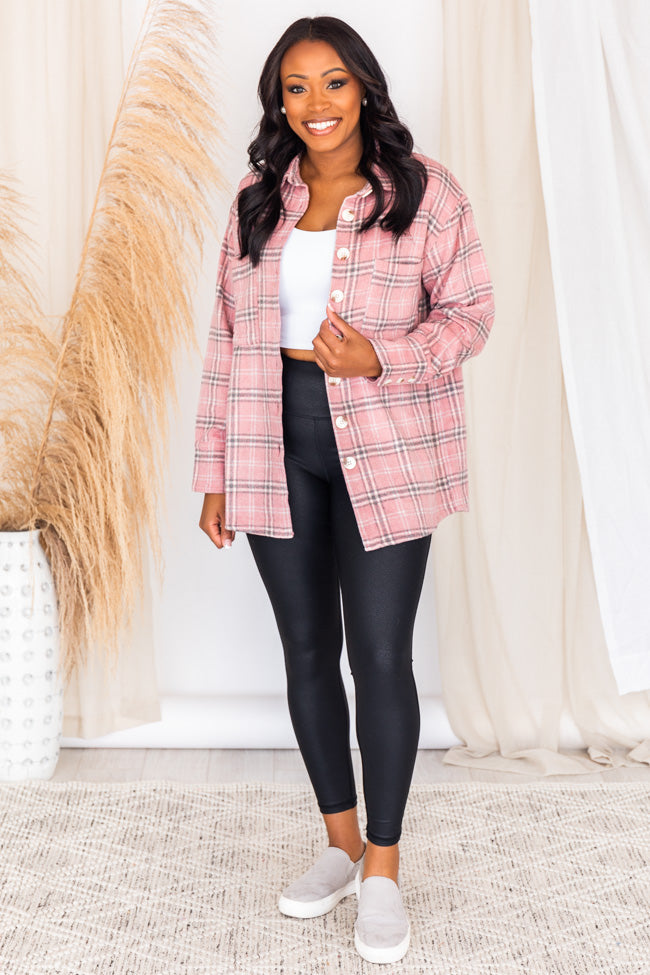 Pink shop plaid outfit