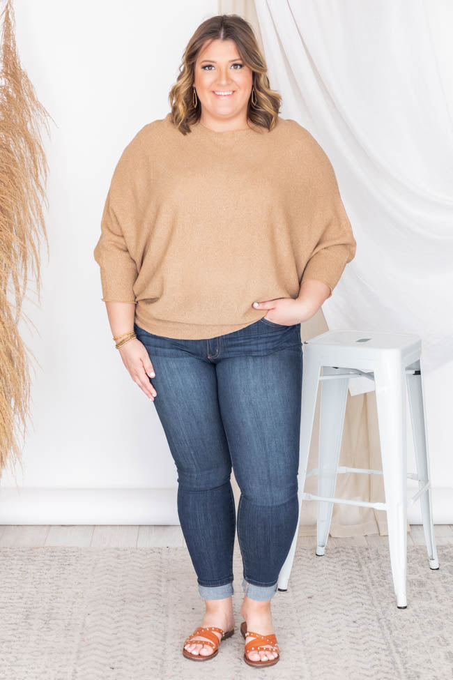 Lost Hope Taupe Pullover Knit Sweater FINAL SALE