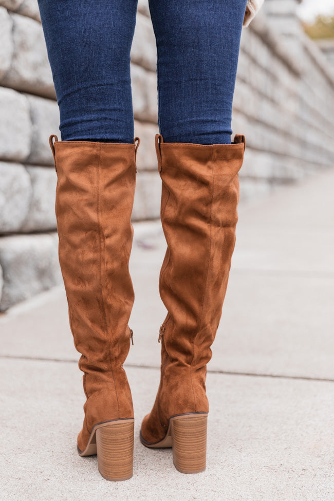 Hadley Brown Tall Suede Knee Boots FINAL SALE