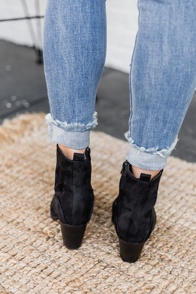 Western style ankle clearance booties