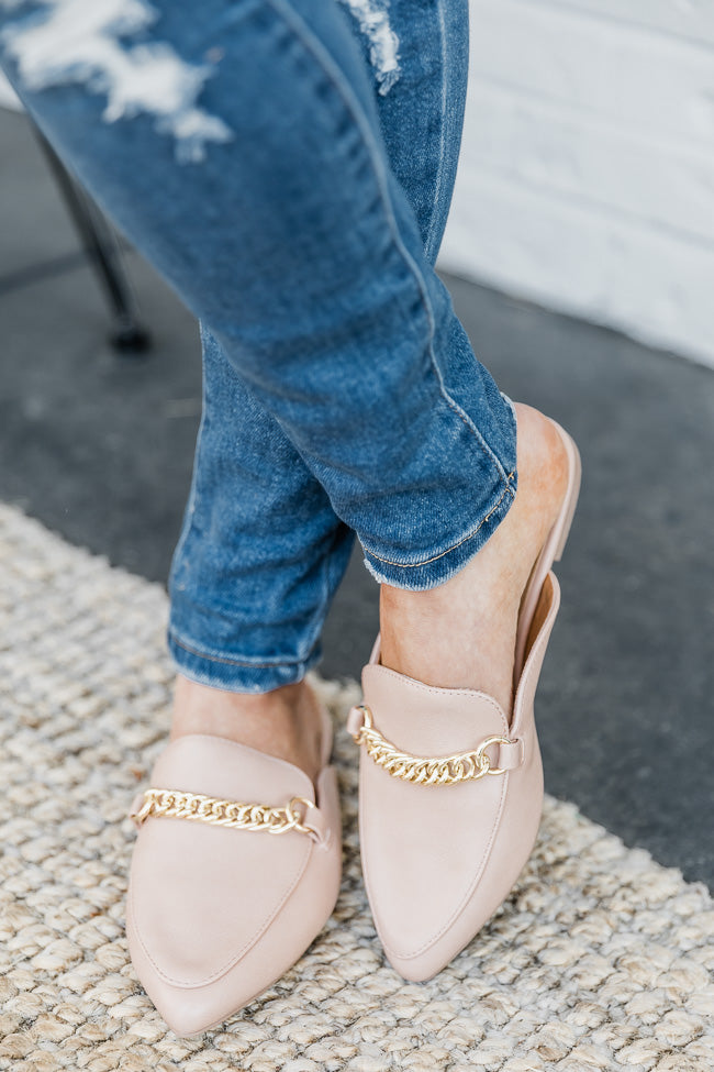 Jean leather mules