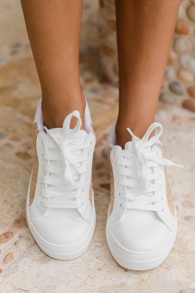 Carmella Raffia/White Sneakers FINAL SALE