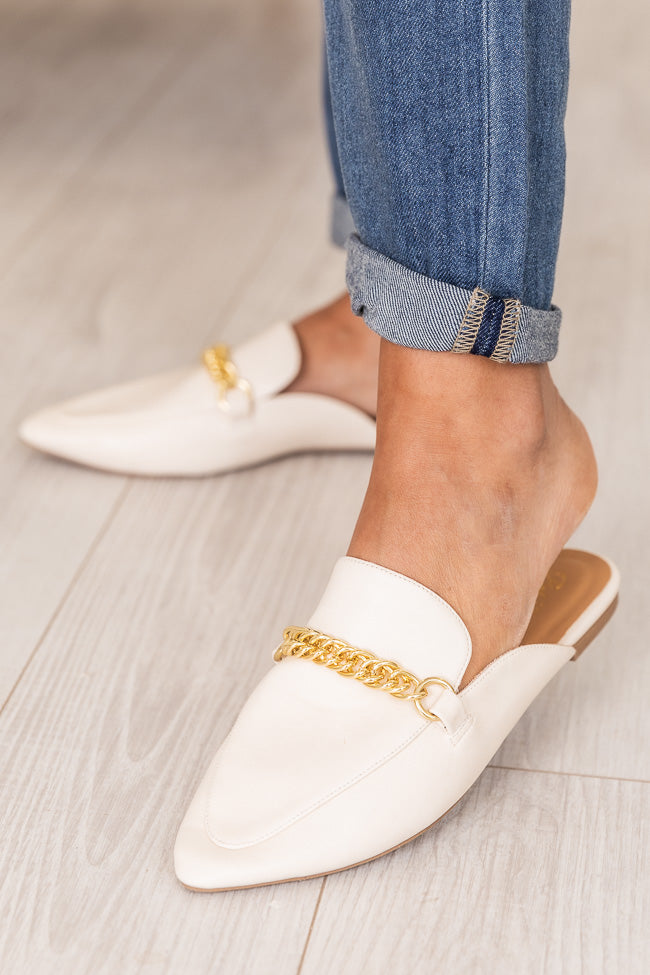 Womens white deals mules shoes