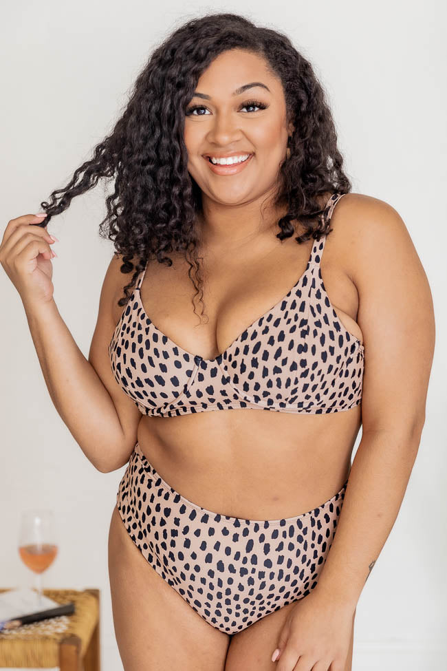 Leopard print underwire sales bikini