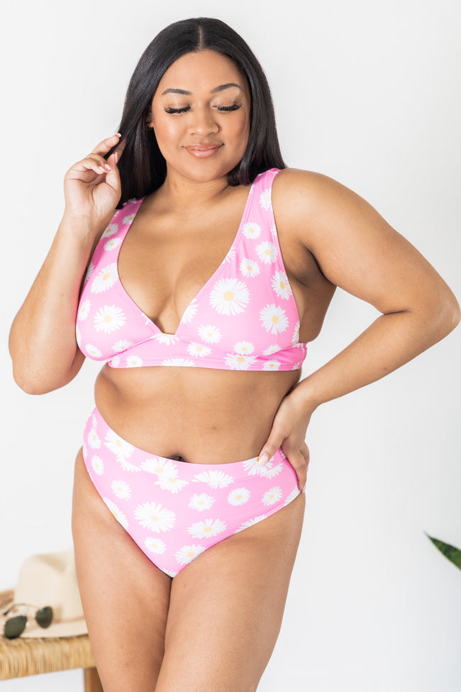 Pink Lily Boutique Women's High Waisted Bikini Bottom