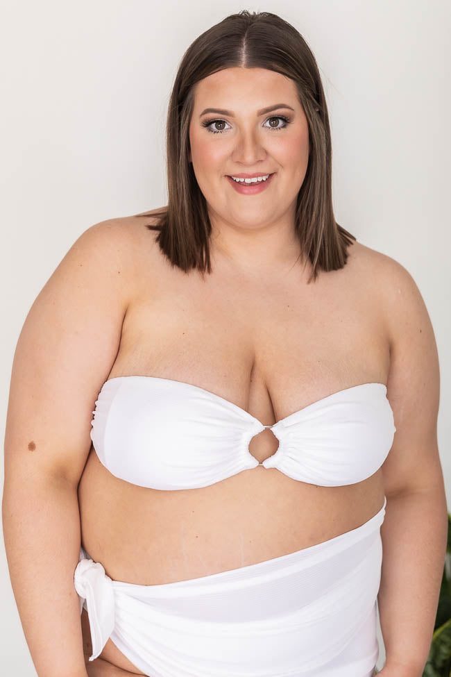 Plus size best sale strapless bikini top