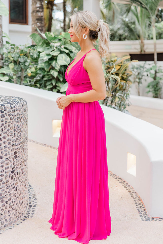 It All Begins With Love Magenta Maxi Dress FINAL SALE