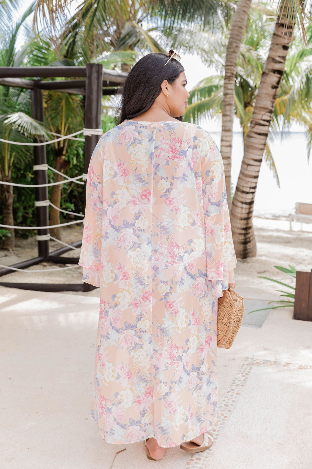 Truth About You Coral Floral Duster Kimono FINAL SALE – Pink Lily