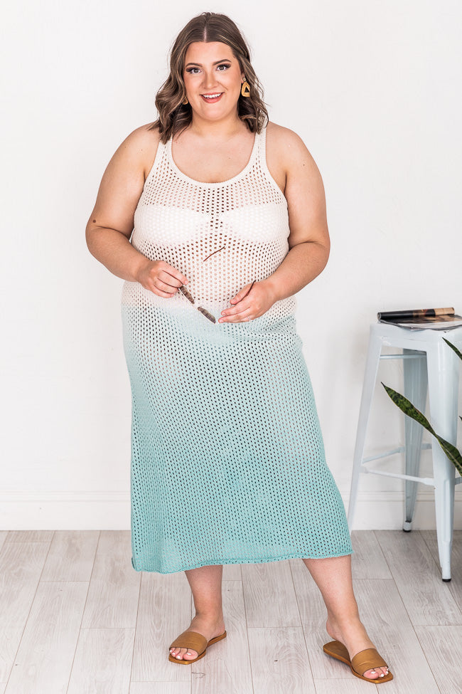 Plus size knit 2025 cover up