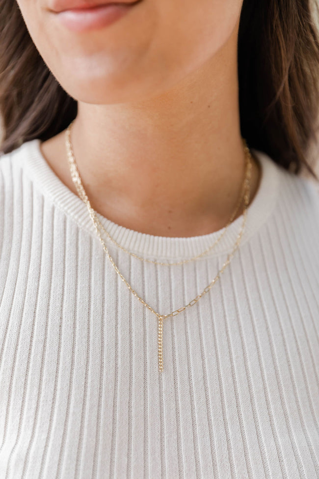 Wasting Our Time Gold Layered Necklace