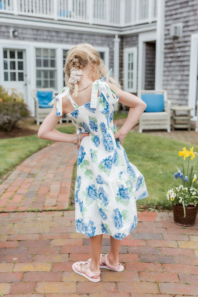 Hydrangea 2025 print dress