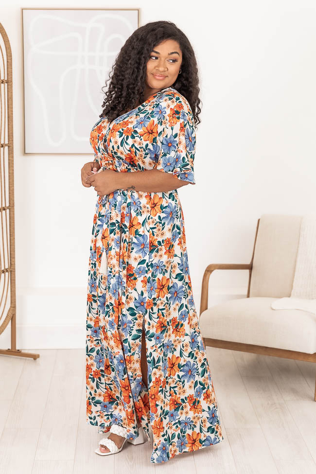 Together floral 2025 print maxi dress