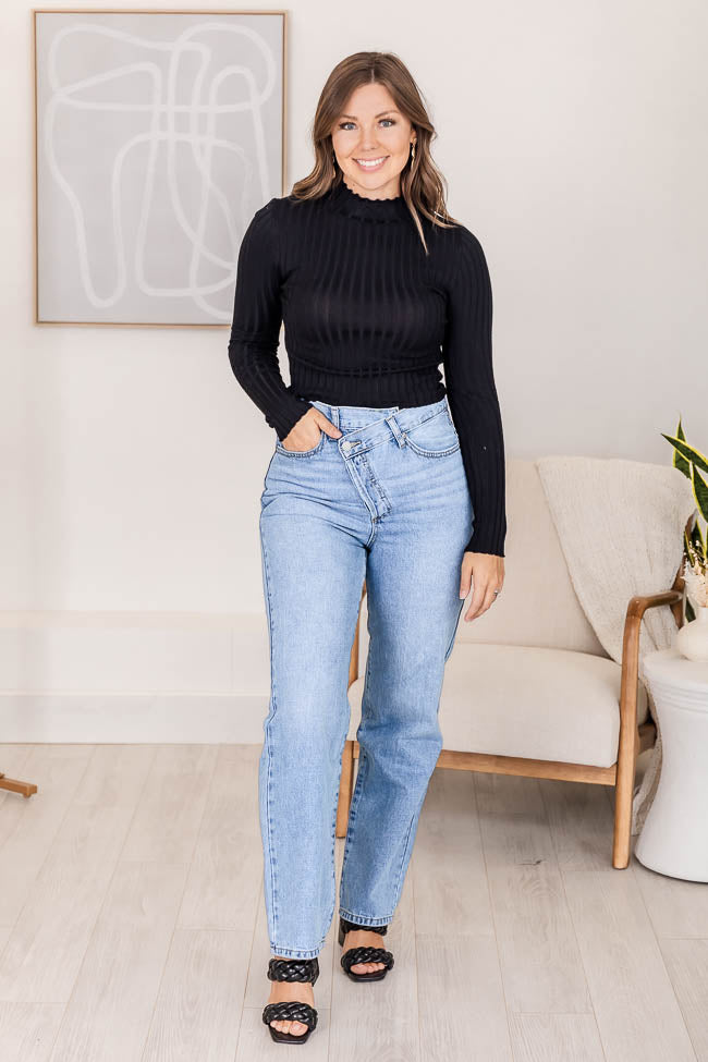 Asymmetrical jeans clearance