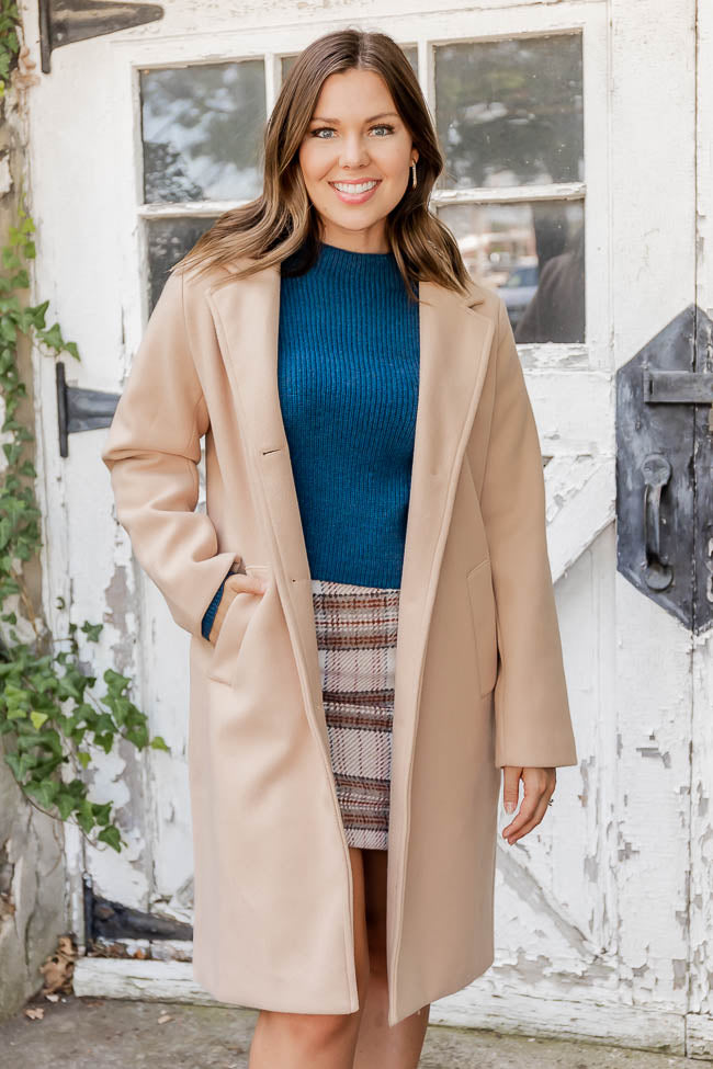 Women's plus outlet size camel coat