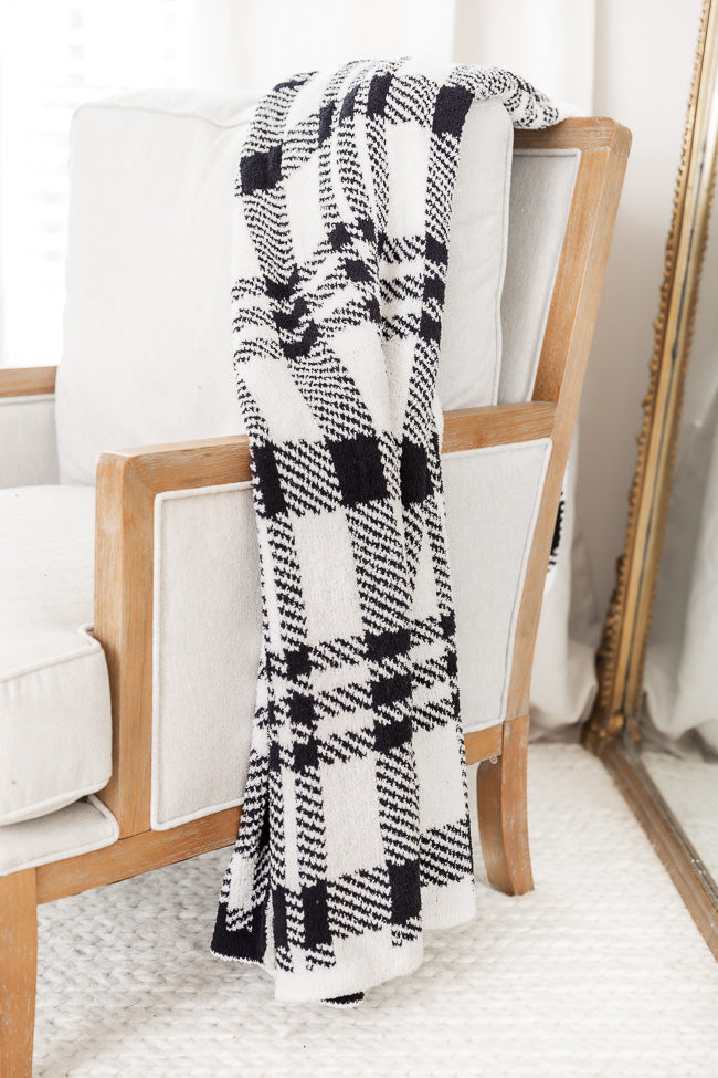 Pink plaid online throw