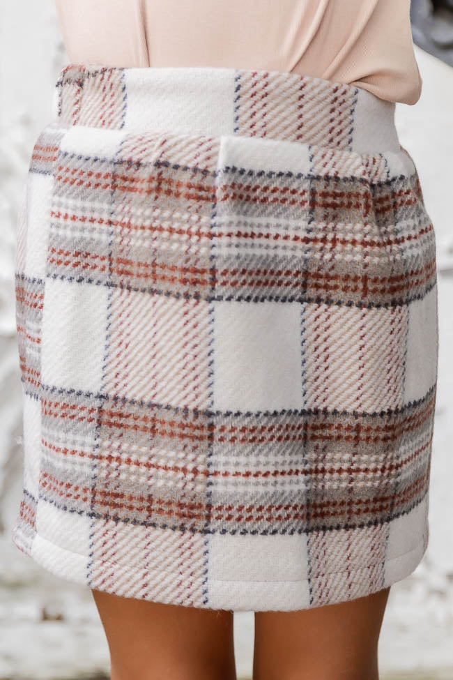 J crew outlet plaid wool skirt