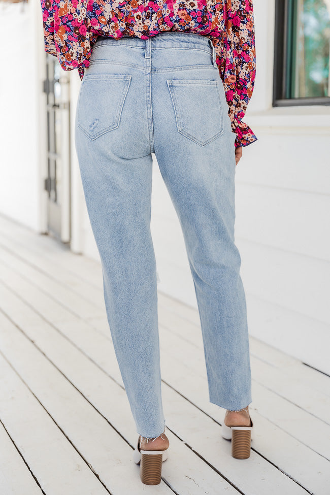 Lesley High Waisted Mom Jeans – Pink Lily