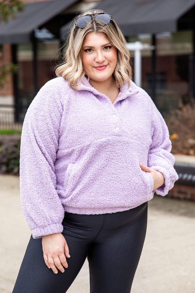 Lavender sherpa sale pullover