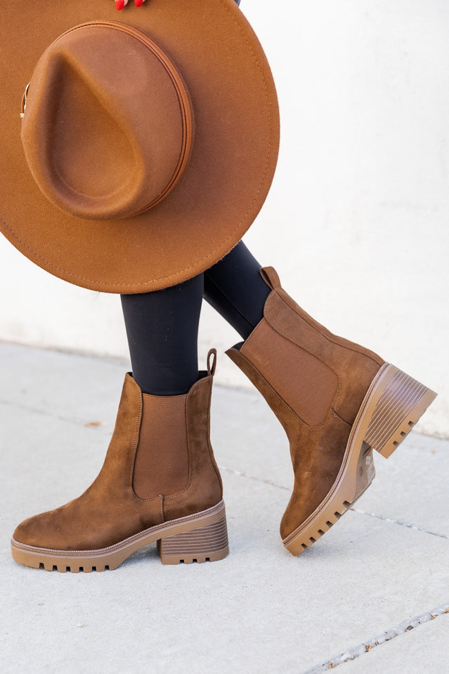 Ana Ash Suede Stretch Chelsie Booties