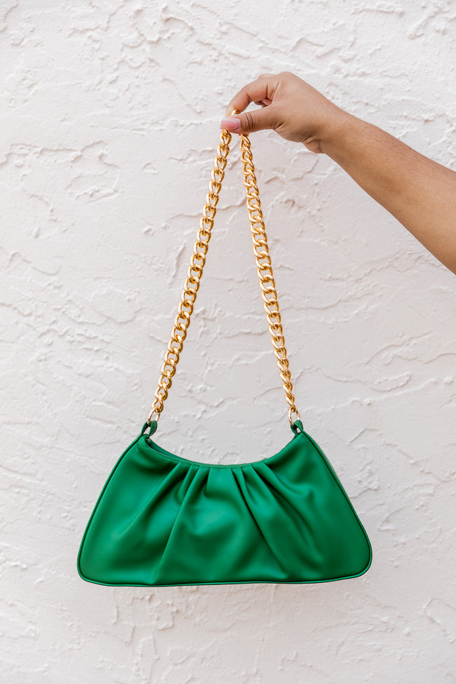 Only One Me Green Chain Purse