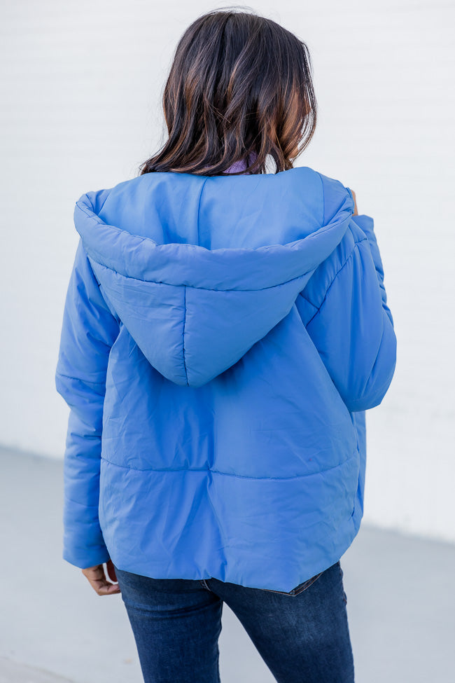 Light blue puffer coat clearance women's