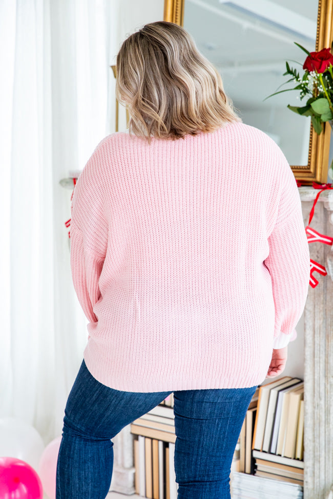 Heal Your Heart Pink Heart Sweater FINAL SALE