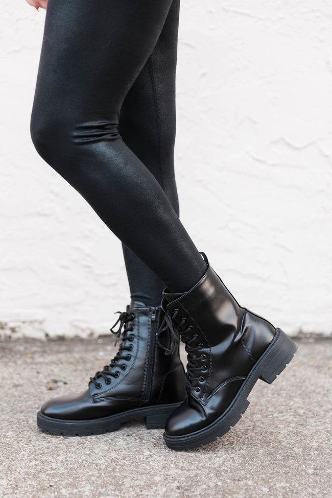 Kool Girl Black Kombat Boots FINAL SALE