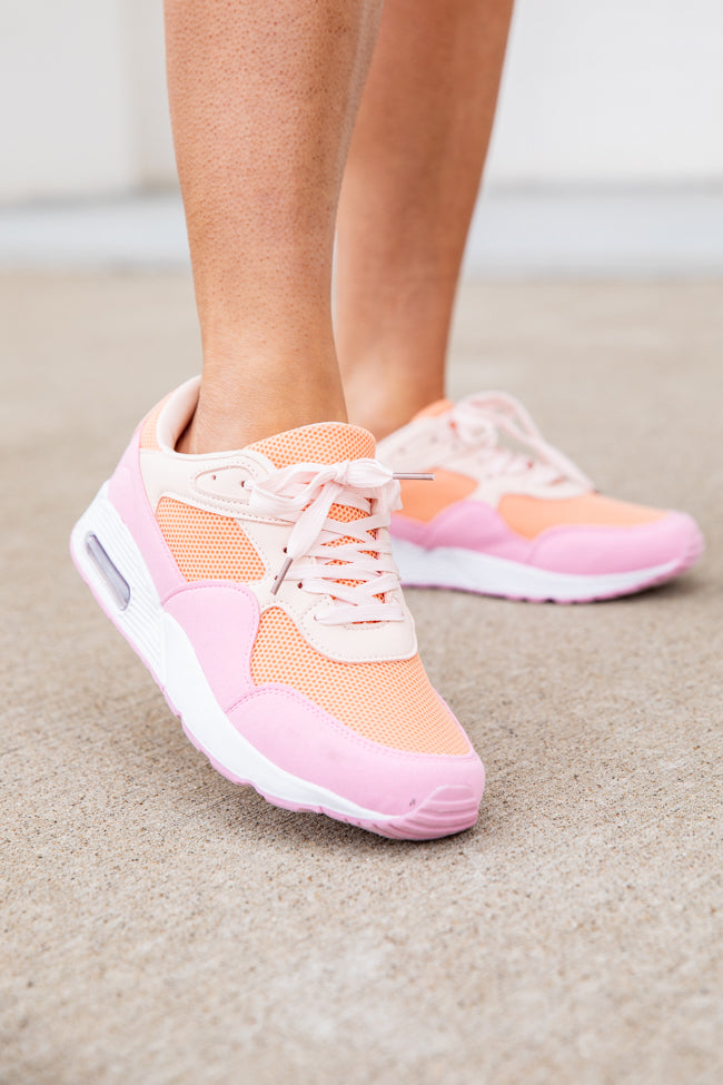 Rylee Pink and Orange Air Sneakers