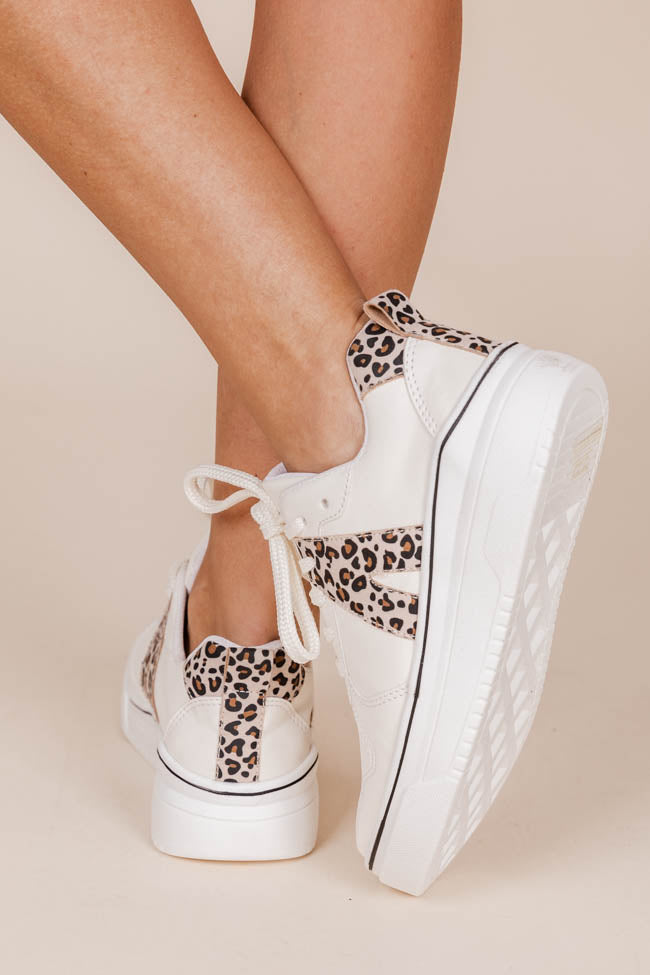 Edie Leopard and White Sneakers FINAL SALE