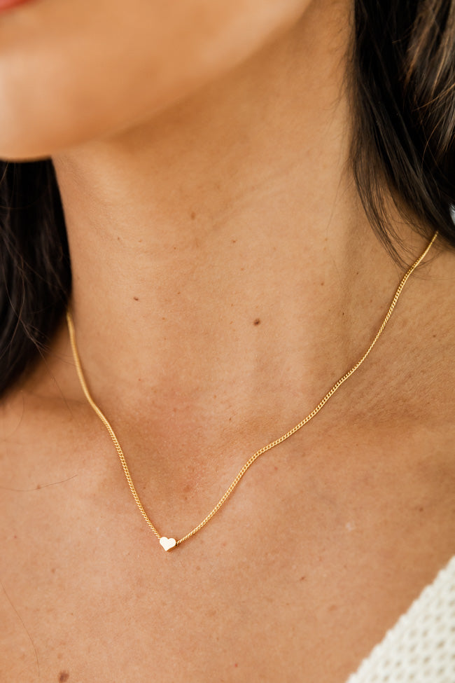How To Love Gold Dainty Heart Necklace