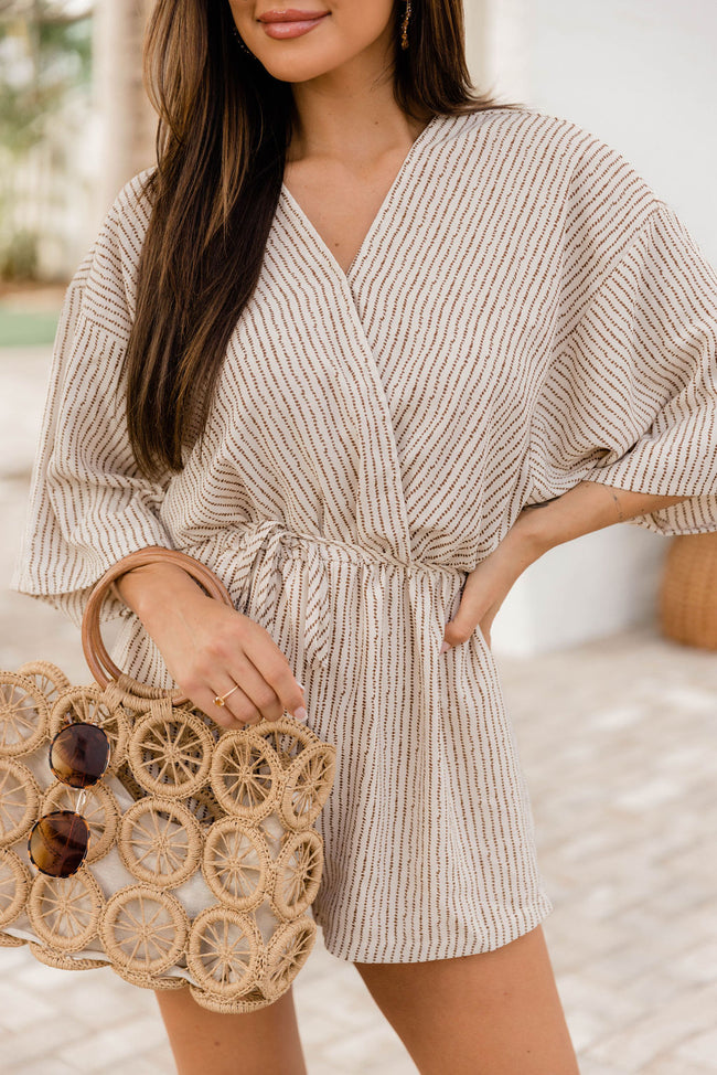 Sweet Escape Taupe Romper