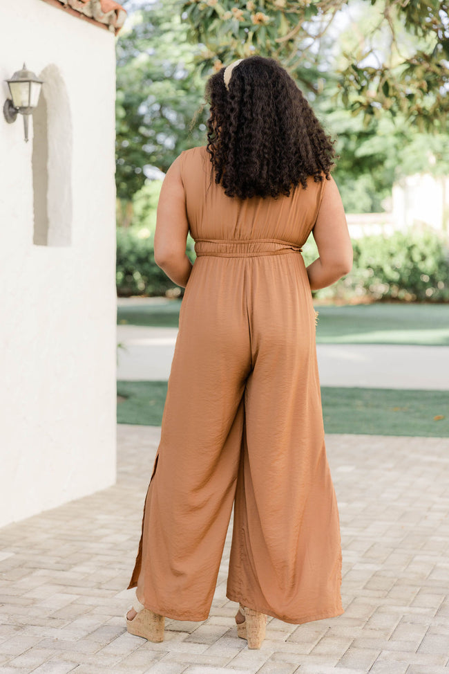 How The Day Ends Brown Jumpsuit FINAL SALE