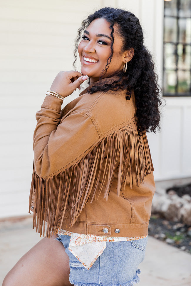 Women's Brown Suede Leather Tassel Jacket, Western Style Fringe Jacket  WLJ-157 | eBay