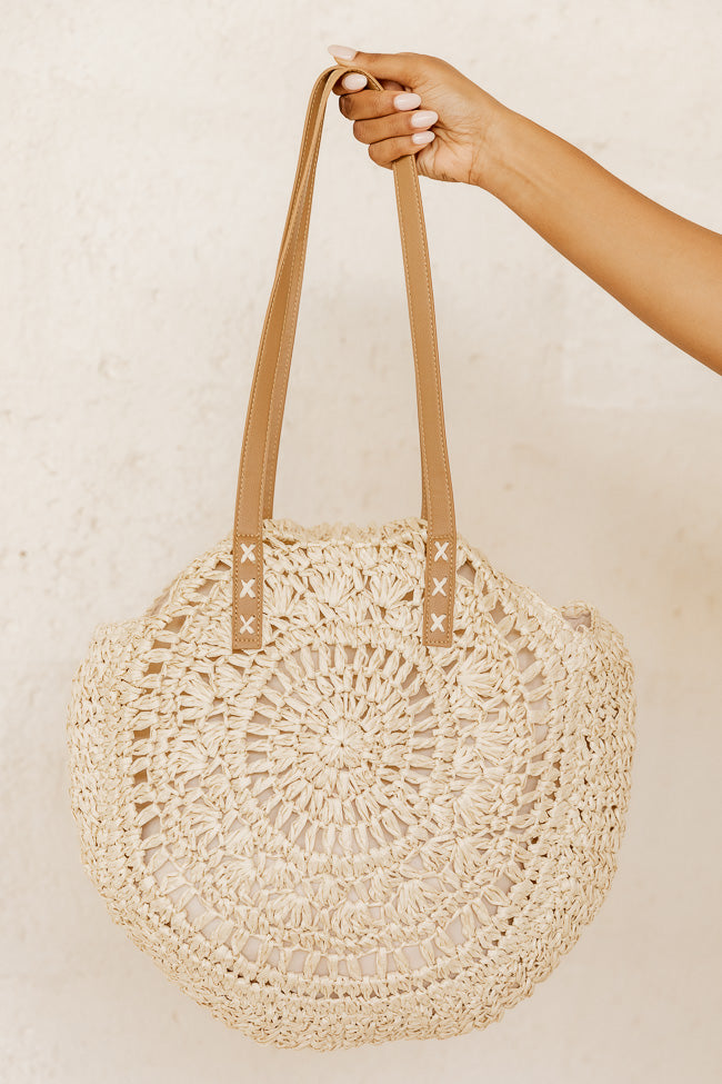 Woven circle store bag