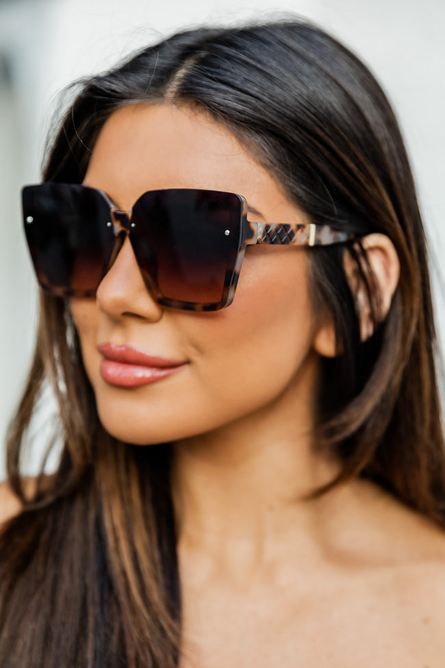 Large square best sale frame sunglasses